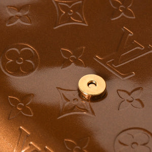 LOUIS VUITTON ルイヴィトン モノグラムヴェルニ トンプソンストリート ショルダーバッグ M91124 ブロンズ ブラウン エナメル GA0040 ゴールド金具 良品 中古 4a003474