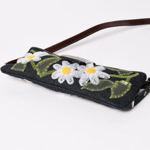 画像をギャラリービューアに読み込む, 極美品 FENDI フェンディ マンマバケット フラワー デニム Shoulder Bag ショルダーバッグ ネイビー 中古 4a003652