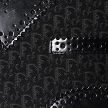 Load image into Gallery viewer, 極美品 Christian Dior クリスチャンディオール ジャガード トロッター柄ワンショルダーバッグ 02-MA-0024 コットンキャンバス レザー 中古 4a003557