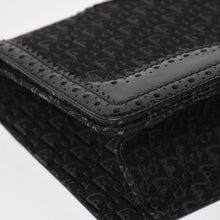 Load image into Gallery viewer, 極美品 Christian Dior クリスチャンディオール ジャガード トロッター柄ワンショルダーバッグ 02-MA-0024 コットンキャンバス レザー 中古 4a003557