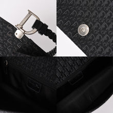 Load image into Gallery viewer, 極美品 Christian Dior クリスチャンディオール ジャガード トロッター柄ワンショルダーバッグ 02-MA-0024 コットンキャンバス レザー 中古 4a003557