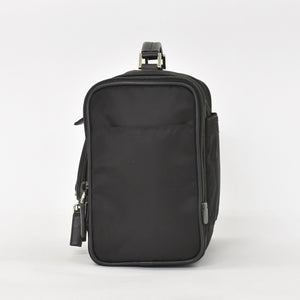 PRADA プラダ Re-Nylon トラベルバッグ キャリーオンバッグ WS28536 ポーチ ナイロン サフィアーノレザー トライアングルロゴ ブラック 2way 美品 中古 4a003486