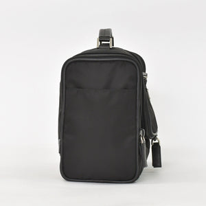 PRADA プラダ Re-Nylon トラベルバッグ キャリーオンバッグ WS28536 ポーチ ナイロン サフィアーノレザー トライアングルロゴ ブラック 2way 美品 中古 4a003486