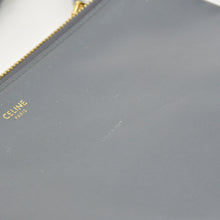 画像をギャラリービューアに読み込む, CELINE セリーヌ トリオ Shoulder Bag ショルダーバッグ ライトグレー ゴールド金具 S-AT-1118 美品 中古 4a003245