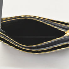 画像をギャラリービューアに読み込む, CELINE セリーヌ トリオ Shoulder Bag ショルダーバッグ ライトグレー ゴールド金具 S-AT-1118 美品 中古 4a003245