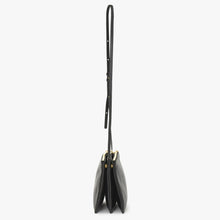 画像をギャラリービューアに読み込む, CELINE セリーヌ トリオショルダーバッグ Shoulder Bag W CU 3109 ブラック Black レザー Leather 美品 中古 4a002910