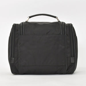 PRADA プラダ Re-Nylon トラベルバッグ キャリーオンバッグ WS28536 ポーチ ナイロン サフィアーノレザー トライアングルロゴ ブラック 2way 美品 中古 4a003486