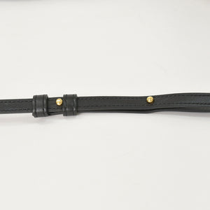 CELINE セリーヌ トリオショルダーバッグ Shoulder Bag W CU 3109 ブラック Black レザー Leather 美品 中古 4a002910