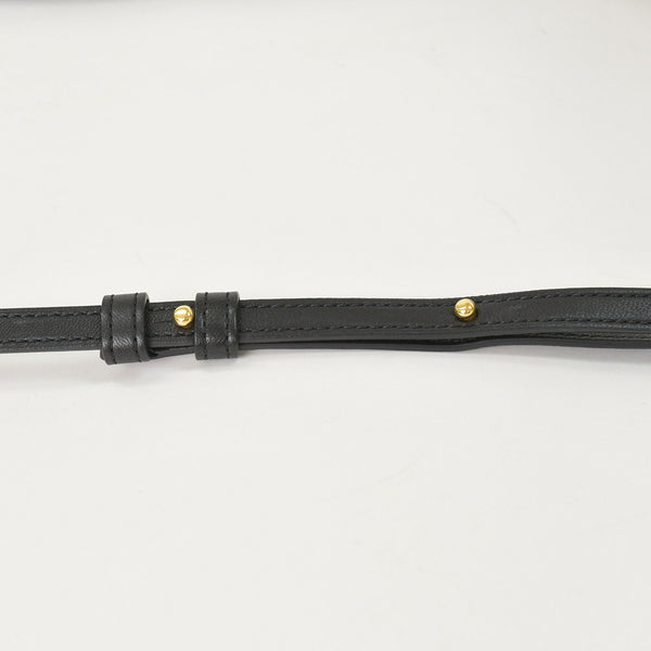 CELINE セリーヌ トリオショルダーバッグ Shoulder Bag W CU 3109 ブラック Black レザー Leather 美品 中古 4a002910