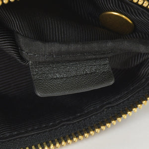 CELINE セリーヌ トリオショルダーバッグ Shoulder Bag W CU 3109 ブラック Black レザー Leather 美品 中古 4a002910