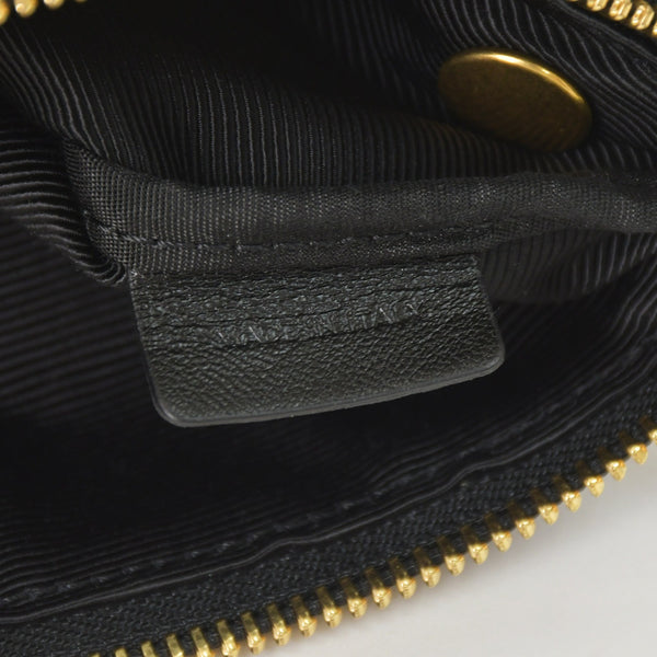 CELINE セリーヌ トリオショルダーバッグ Shoulder Bag W CU 3109 ブラック Black レザー Leather 美品 中古 4a002910