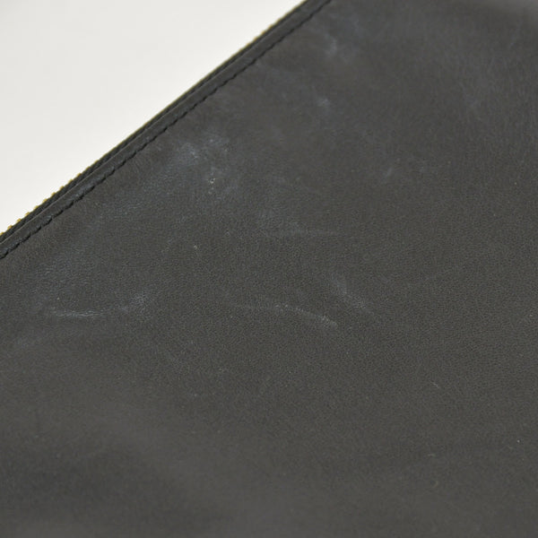 CELINE セリーヌ トリオショルダーバッグ Shoulder Bag W CU 3109 ブラック Black レザー Leather 美品 中古 4a002910