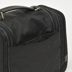 PRADA プラダ Re-Nylon トラベルバッグ キャリーオンバッグ WS28536 ポーチ ナイロン サフィアーノレザー トライアングルロゴ ブラック 2way 美品 中古 4a003486