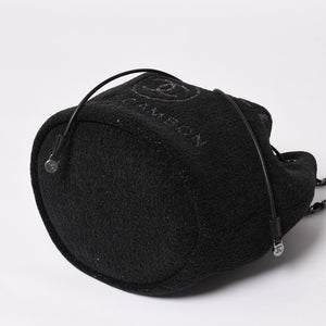 極美品 CHANEL シャネル Deauville ドーヴィル チェーンワンショルダーバッグ A57536 28番台 ココマーク ツイード 巾着型 中古 4a003491