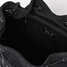 Load image into Gallery viewer, 極美品 CHANEL シャネル Deauville ドーヴィル チェーンワンショルダーバッグ A57536 28番台 ココマーク ツイード 巾着型 中古 4a003491
