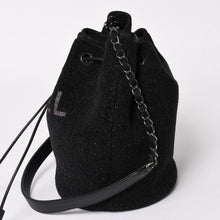 Load image into Gallery viewer, 極美品 CHANEL シャネル Deauville ドーヴィル チェーンワンショルダーバッグ A57536 28番台 ココマーク ツイード 巾着型 中古 4a003491