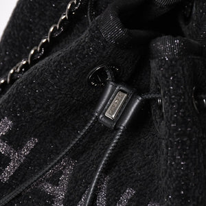 極美品 CHANEL シャネル Deauville ドーヴィル チェーンワンショルダーバッグ A57536 28番台 ココマーク ツイード 巾着型 中古 4a003491