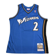 画像をギャラリービューアに読み込む, 新品同様品 Mitchell&amp;Ness ミッチェルアンドネス ワシントンウィザーズ ジョンウォール 2010-11 オーセンティックユニフォーム サイズL ブルー ホワイト 中古 4a002293