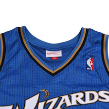 画像をギャラリービューアに読み込む, 新品同様品 Mitchell&amp;Ness ミッチェルアンドネス ワシントンウィザーズ ジョンウォール 2010-11 オーセンティックユニフォーム サイズL ブルー ホワイト 中古 4a002293