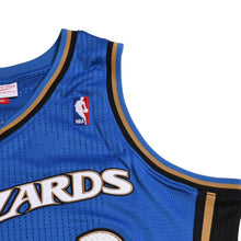 画像をギャラリービューアに読み込む, 新品同様品 Mitchell&amp;Ness ミッチェルアンドネス ワシントンウィザーズ ジョンウォール 2010-11 オーセンティックユニフォーム サイズL ブルー ホワイト 中古 4a002293