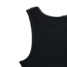 画像をギャラリービューアに読み込む, CHROME HEARTS クロムハーツ ロサンゼルス限定ホースシューリブタンクトップ ネイビー LOS ANGELESプリント ヴァインダガー 美品 中古 4a003571