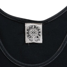 画像をギャラリービューアに読み込む, CHROME HEARTS クロムハーツ ロサンゼルス限定ホースシューリブタンクトップ ネイビー LOS ANGELESプリント ヴァインダガー 美品 中古 4a003571