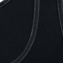 画像をギャラリービューアに読み込む, CHROME HEARTS クロムハーツ ロサンゼルス限定ホースシューリブタンクトップ ネイビー LOS ANGELESプリント ヴァインダガー 美品 中古 4a003571