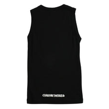 画像をギャラリービューアに読み込む, CHROME HEARTS クロムハーツ タンクトップ CHプラス スクロールラベル セメタリークロス ホワイト Mサイズ 美品 中古 4a003445