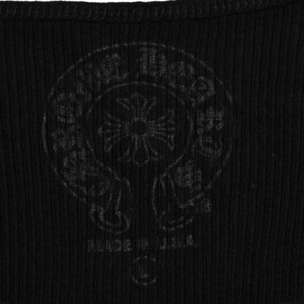 CHROME HEARTS クロムハーツ タンクトップ ノースリーブ サイズL CHクロス オールドイングリッシュロゴ ブラック 新型 美品 中古 4a003569