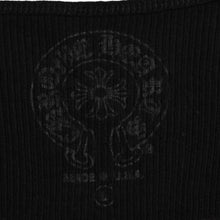 画像をギャラリービューアに読み込む, CHROME HEARTS クロムハーツ タンクトップ ノースリーブ サイズL CHクロス オールドイングリッシュロゴ ブラック 新型 美品 中古 4a003569