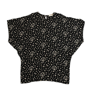極美品 SAINT LAURENT PARIS サンローランパリ 星ワンピース スカートセットアップ ブラック ホワイト 401182 中古 4a002644