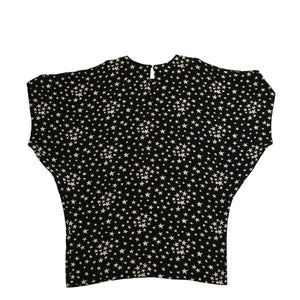 極美品 SAINT LAURENT PARIS サンローランパリ 星ワンピース スカートセットアップ ブラック ホワイト 401182 中古 4a002644