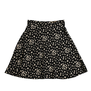 極美品 SAINT LAURENT PARIS サンローランパリ 星ワンピース スカートセットアップ ブラック ホワイト 401182 中古 4a002644