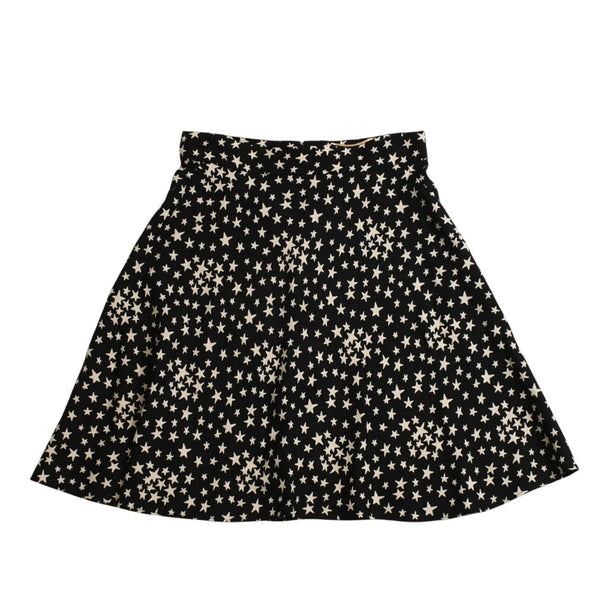 極美品 SAINT LAURENT PARIS サンローランパリ 星ワンピース スカートセットアップ ブラック ホワイト 401182 中古 4a002644