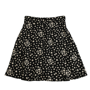 極美品 SAINT LAURENT PARIS サンローランパリ 星ワンピース スカートセットアップ ブラック ホワイト 401182 中古 4a002644