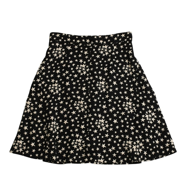 極美品 SAINT LAURENT PARIS サンローランパリ 星ワンピース スカートセットアップ ブラック ホワイト 401182 中古 4a002644