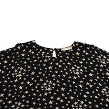 画像をギャラリービューアに読み込む, 極美品 SAINT LAURENT PARIS サンローランパリ 星ワンピース スカートセットアップ ブラック ホワイト 401182 中古 4a002644