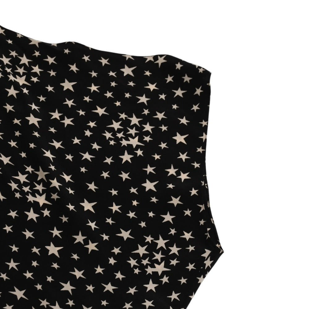 Very Good Condition SAINT LAURENT PARIS Saint Laurent Paris Star Dress Skirt Setup Black White 401182 Used 4a002644
