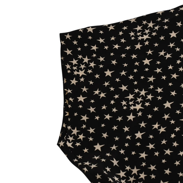 極美品 SAINT LAURENT PARIS サンローランパリ 星ワンピース スカートセットアップ ブラック ホワイト 401182 中古 4a002644