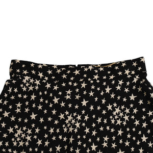 極美品 SAINT LAURENT PARIS サンローランパリ 星ワンピース スカートセットアップ ブラック ホワイト 401182 中古 4a002644