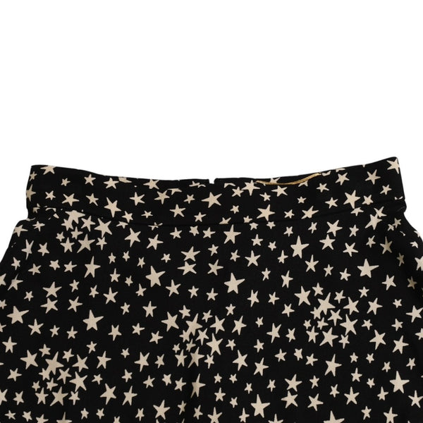 極美品 SAINT LAURENT PARIS サンローランパリ 星ワンピース スカートセットアップ ブラック ホワイト 401182 中古 4a002644