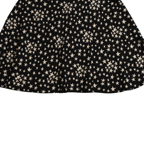 極美品 SAINT LAURENT PARIS サンローランパリ 星ワンピース スカートセットアップ ブラック ホワイト 401182 中古 4a002644