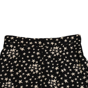 極美品 SAINT LAURENT PARIS サンローランパリ 星ワンピース スカートセットアップ ブラック ホワイト 401182 中古 4a002644