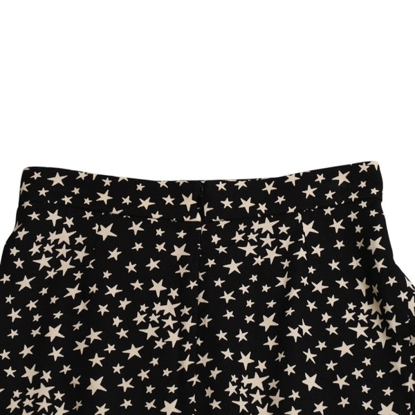 極美品 SAINT LAURENT PARIS サンローランパリ 星ワンピース スカートセットアップ ブラック ホワイト 401182 中古 4a002644
