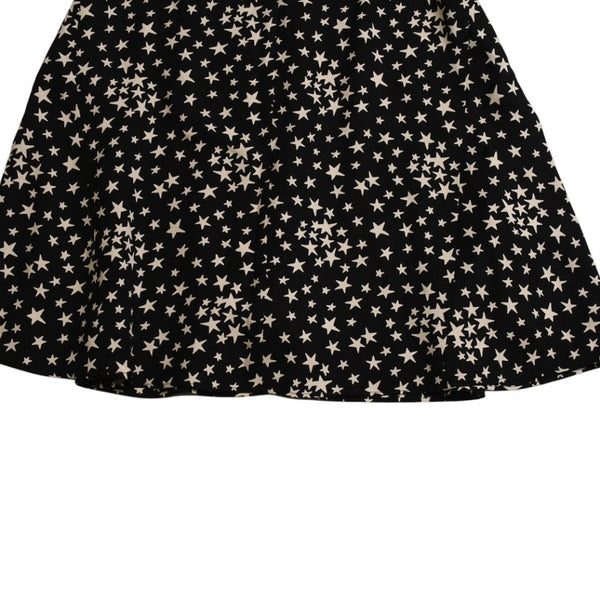 極美品 SAINT LAURENT PARIS サンローランパリ 星ワンピース スカートセットアップ ブラック ホワイト 401182 中古 4a002644