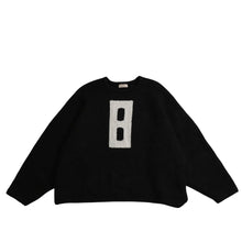 画像をギャラリービューアに読み込む, 極美品 Fear of God フィアオブゴッド ブラック グレー Boucle セーター ニット 8ロゴ サイズM 中古 4a003404