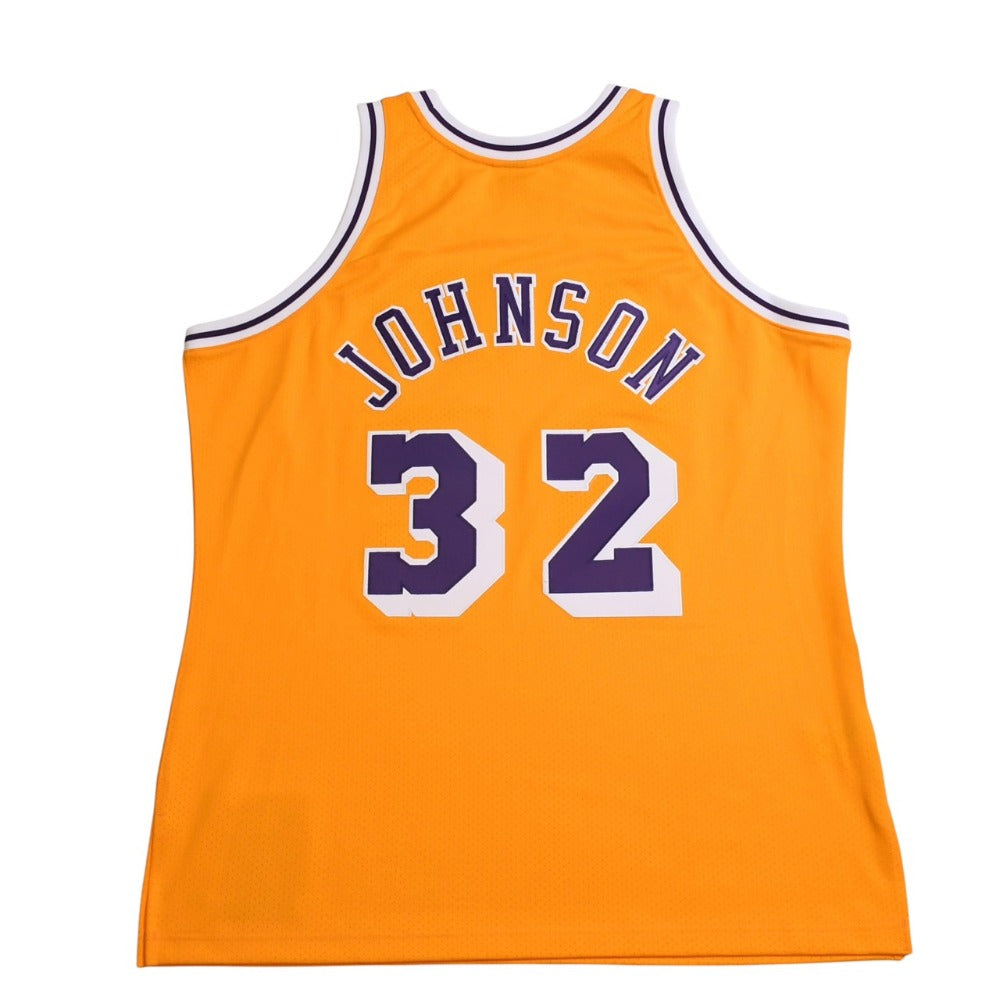 Like new Mitchell&Ness Mitchell &amp; Ness Lakers Magic Johnson #32 1984-85 Yellow Purple XL size Used 4a002285