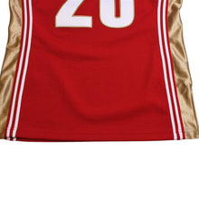 画像をギャラリービューアに読み込む, 新品同様 Mitchell&amp;Ness ミッチェルアンドネス ロードスウィングマンジャージ クリーブランドキャバリアーズ レブロンジェームス 背番号23 2003-04 Sサイズ レッド ホワイト 中古 4a002228
