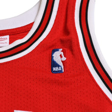 画像をギャラリービューアに読み込む, 新品同様 Mitchell &amp; Ness ミッチェル&amp;ネス シカゴ ブルズ ゲームジャージ サイズ36(S) マイケル ジョーダン レッド 1995 復刻 中古 4a002231