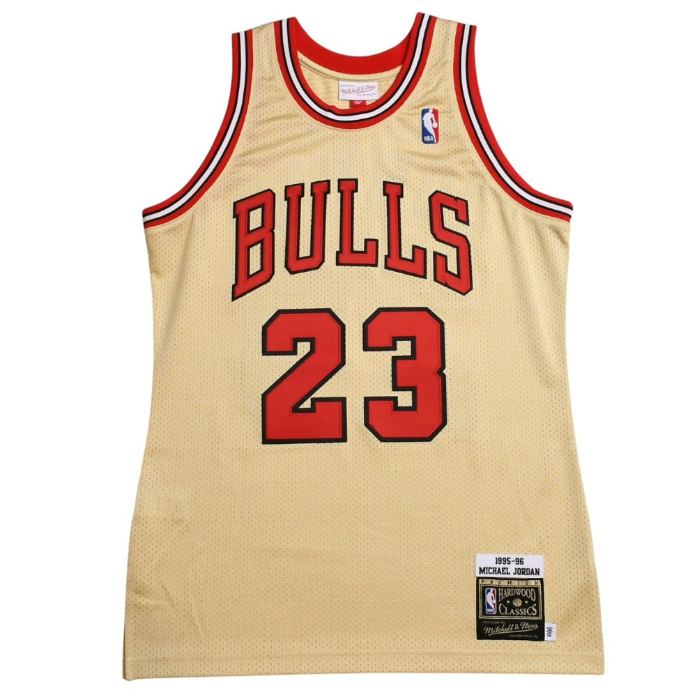 新品同様 Mitchell & Ness ミッチェル&ネス シカゴ ブルズ ゲームジャージ サイズ40(M) マイケル ジョーダン 1995-96 復刻 中古 4a002310